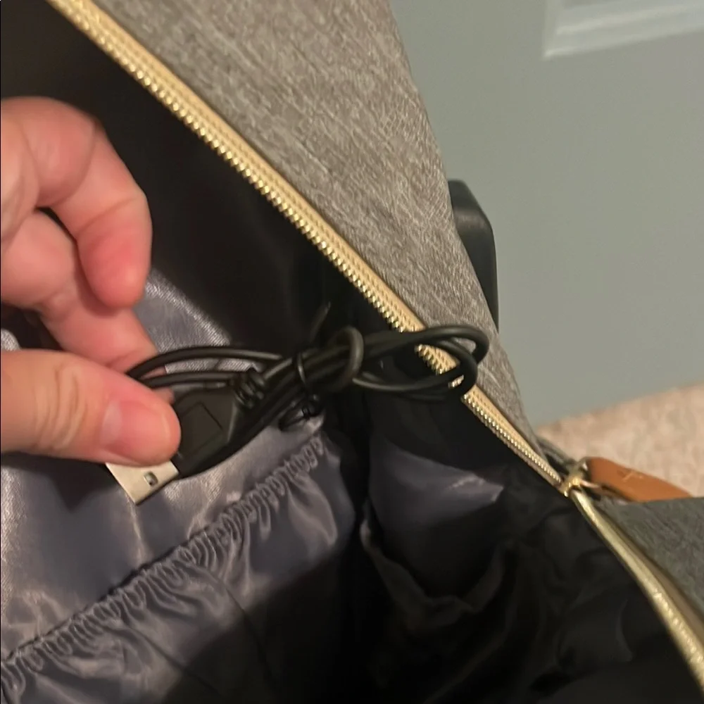 NWOT Gray Baby Bag Backpack